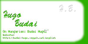 hugo budai business card